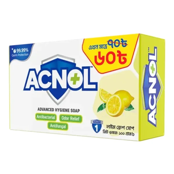ACNOL Advanced Hygiene Soap - Lime Fresh 100 g
