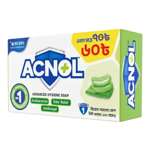 ACNOL Advanced Hygiene Soap - Real Aloe 100 g