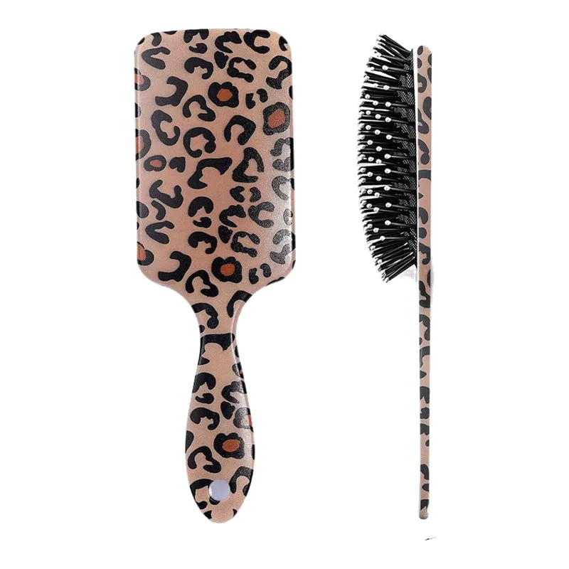 Animal Print Hair Brush Assorted - Dt 1 pc