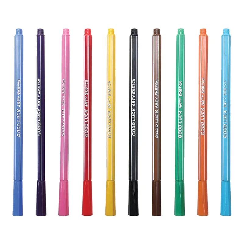Arty Sketch Pen - Black - 10 pcs Pack