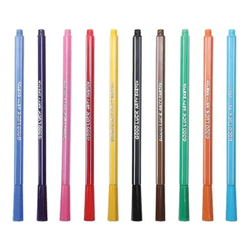Arty Sketch Pen - Black - 10 pcs Pack