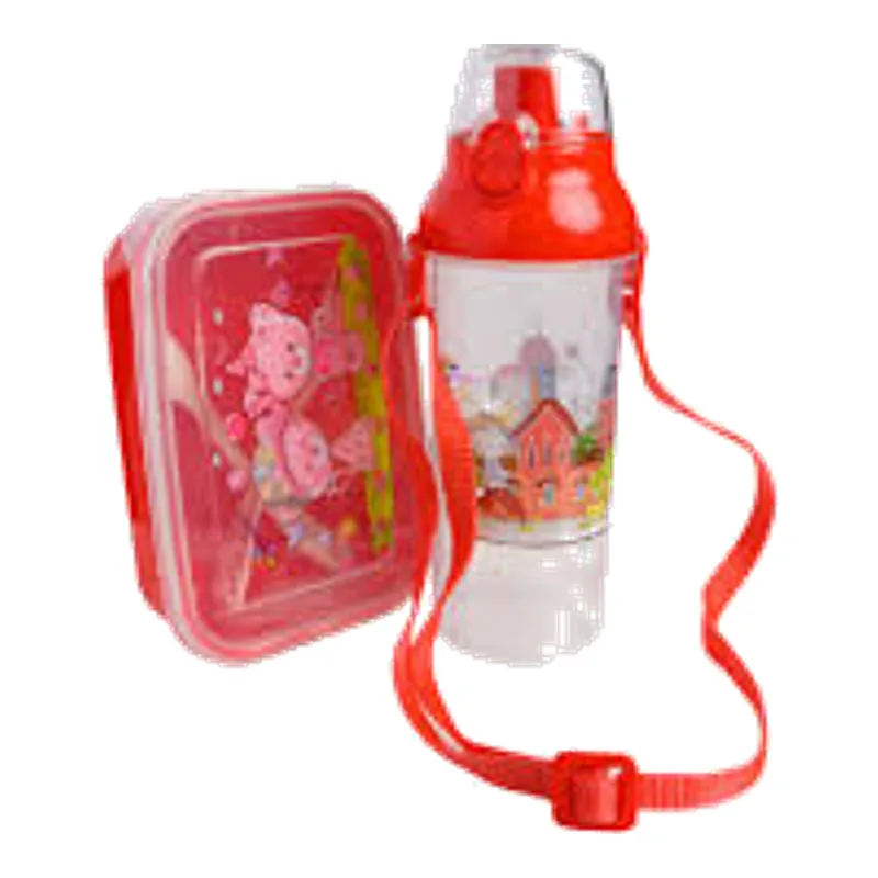 Babo Water Bottle 400 ml with Kids Tiffin Box - Winner