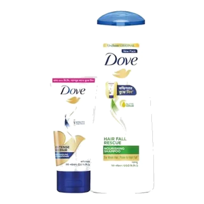 Dove Shampoo Hair Fall Rescue (Free Dove Conditioner 50 ml) 330 ml