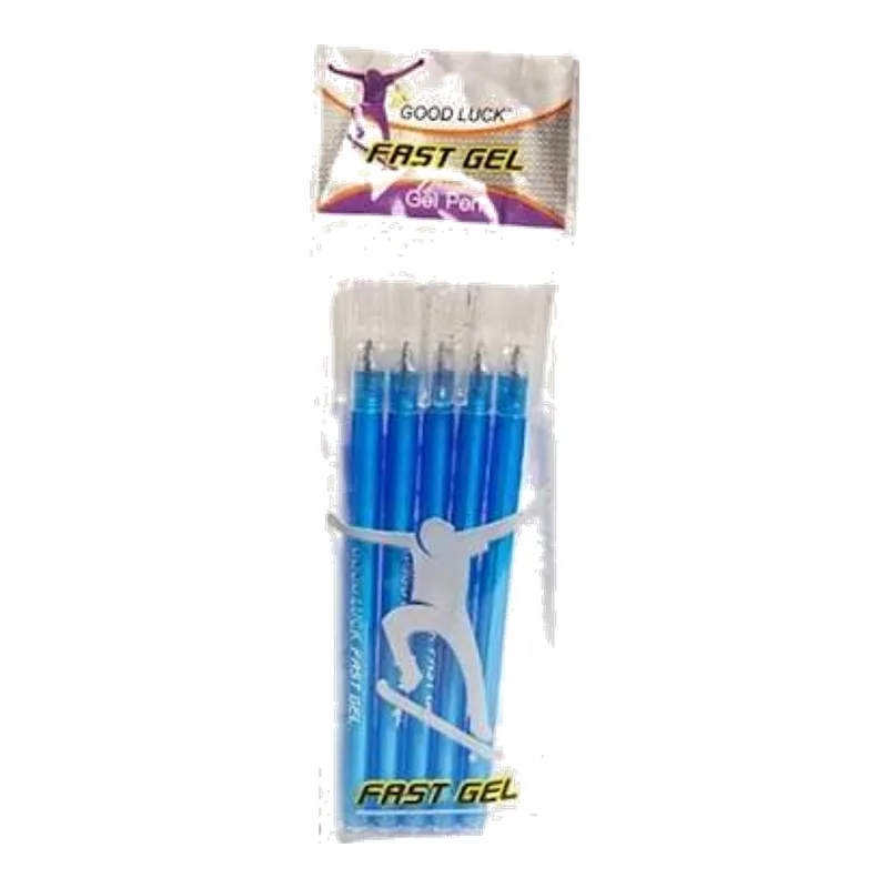 Fast Gel Pen - Blue - (5 pcs Pouch)