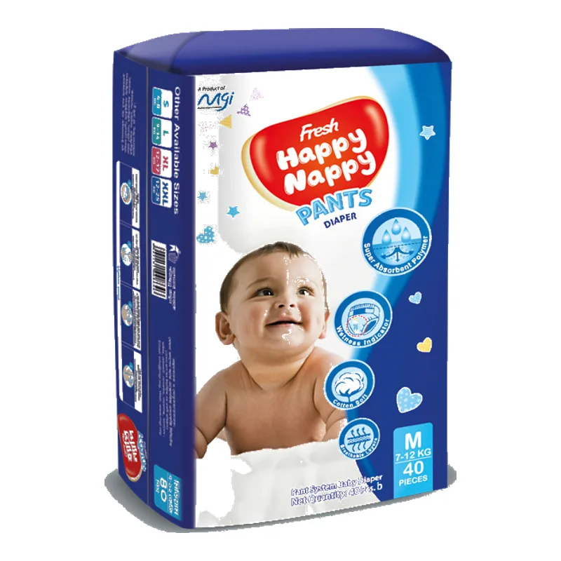 Fresh Happy Nappy Pant Diaper M (7- 12 kg) 40 pcs