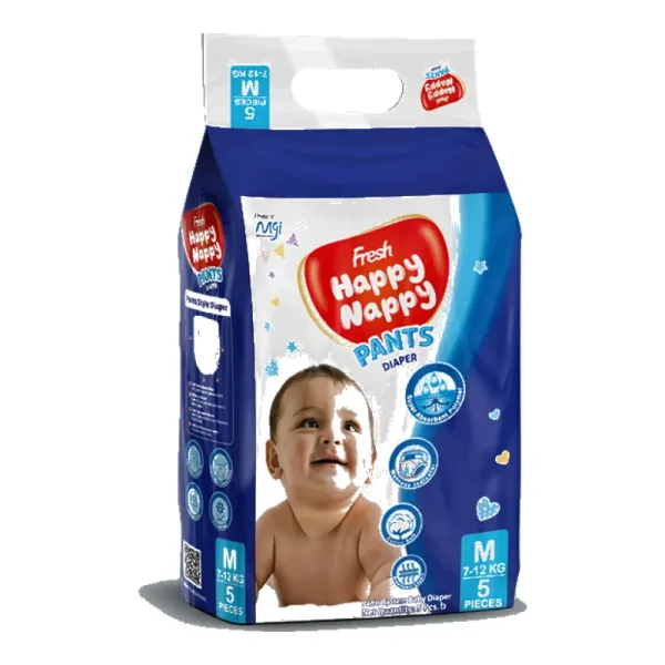 Fresh Happy Nappy Pant Diaper M (7-12 kg) 5 pcs