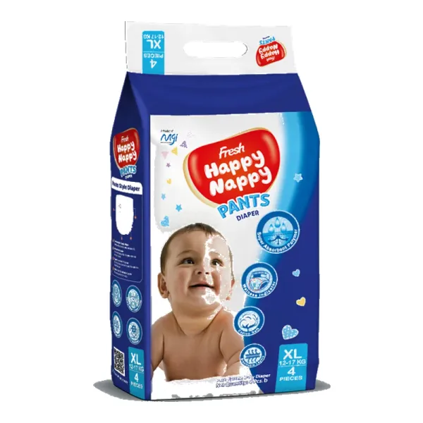 Fresh Happy Nappy Pant Diaper XL (12 -17 kg) 4 pcs
