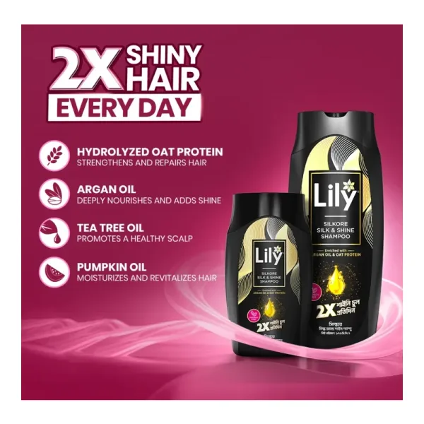 Lily Silkore Silk & Shine Shampoo 80 ml
