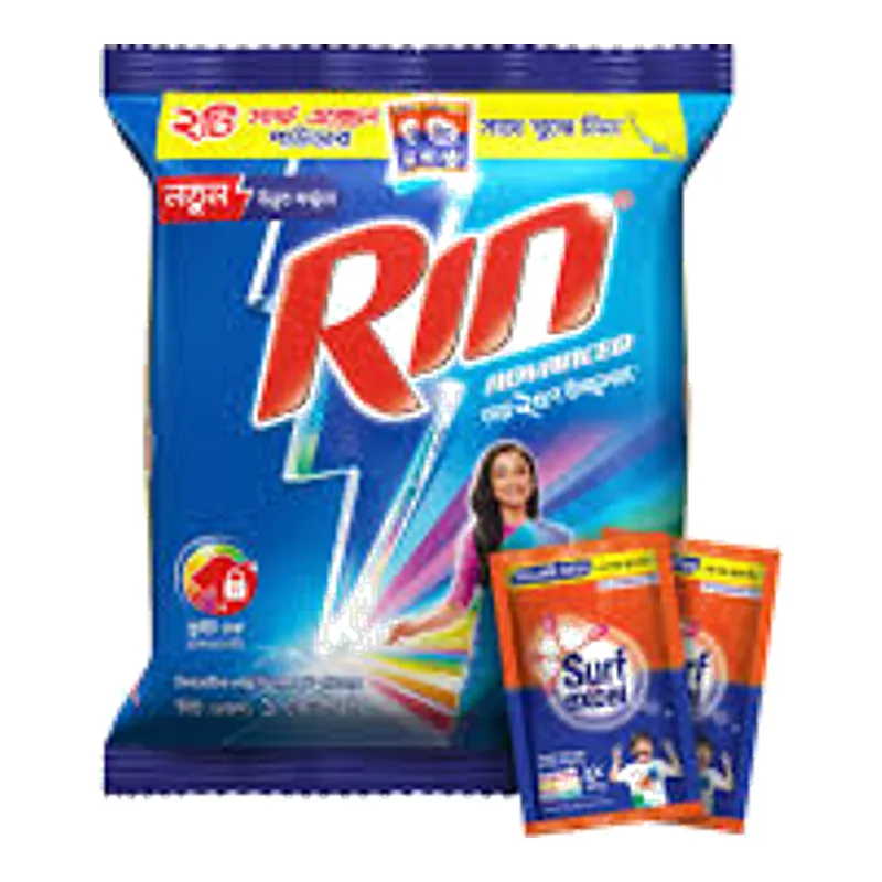 Rin Advanced Detergent Powder (Free Surf Excel Powder 50 gm & 20 gm) 1 kg