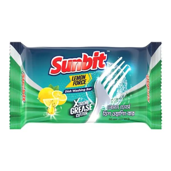 Sunbit Lemon Force Dish Washing Bar 300 g